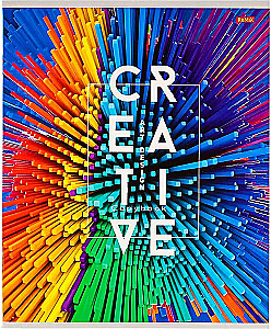 Checked Notebook. 48 Sheets. Creative Abstraction