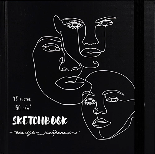 Sketširaamat. Näo jooned