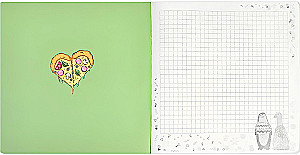 Märkmik - Pizza-hheart, 40 lehte, ruuduline