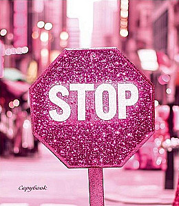 Grid Notebook. City in Pink Color