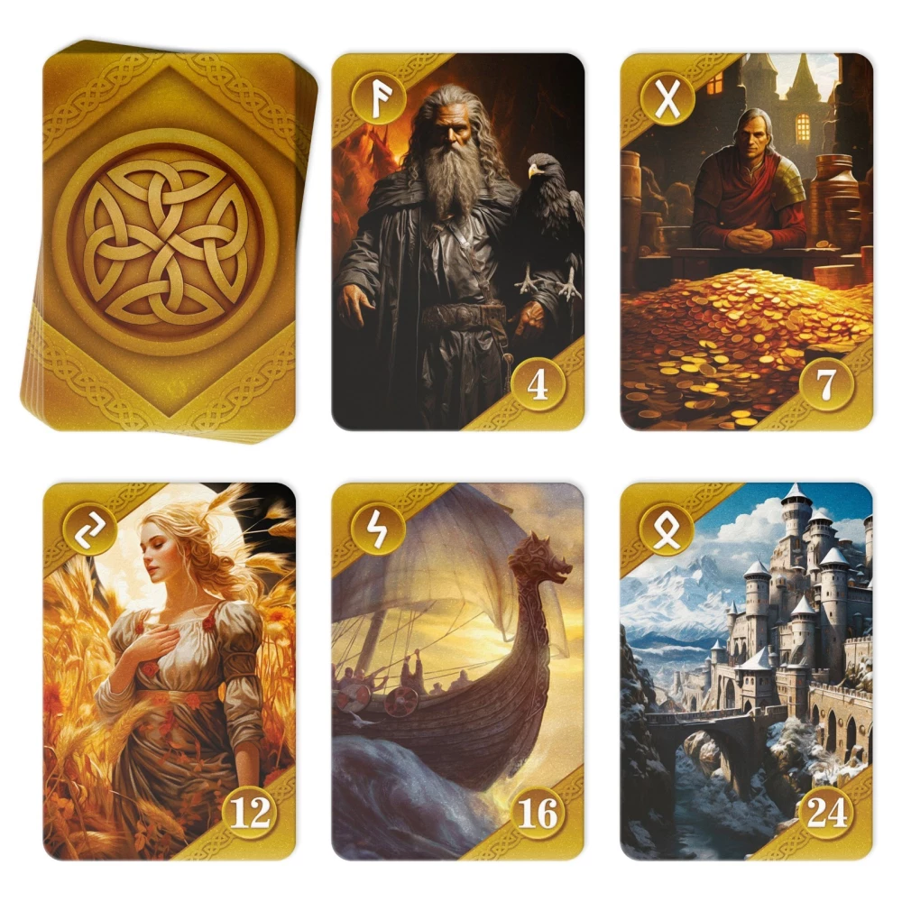 Ziemeļvalstu orakuls - Vecā Futhark runas, 25 kartes