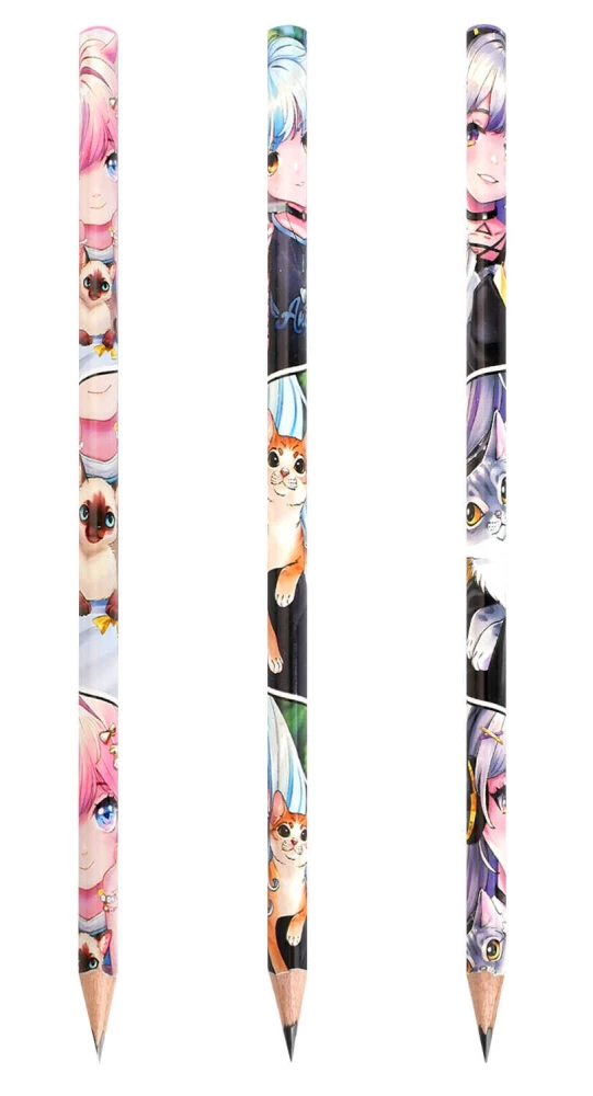 Küsimusmustandest pliiats - Anime kassidega, sortimendis