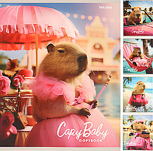 Notebook - Capybara, A5, 48 sheets, grid, assorted