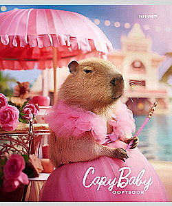 Notebook - Capybara, A5, 48 sheets, grid, assorted
