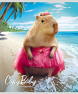 Notebook - Capybara, A5, 48 sheets, grid, assorted