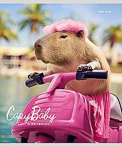 Notebook - Capybara, A5, 48 sheets, grid, assorted