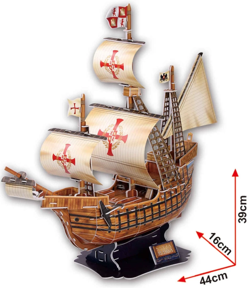 3D Puzzle - Ship. Santa Maria. 113 Pieces