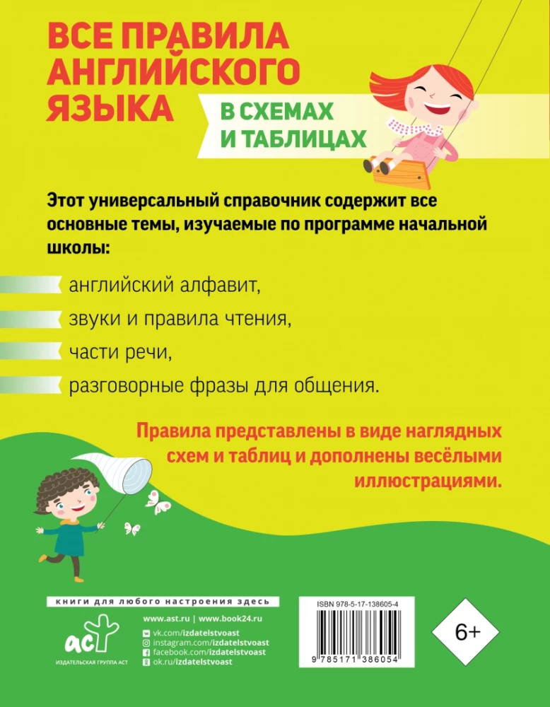 Visi angļu valodas noteikumi shēmās un tabulās