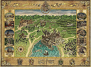 Пазл Карта Хогвартса. 1500 элементов