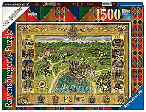 Пазл Карта Хогвартса. 1500 элементов