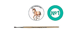 Ponio plaukų teptukas - Nr. 1