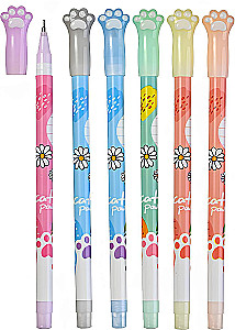 Ballpoint pen set - Šunų pėdą, spalvoti
