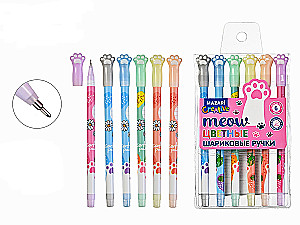 Ballpoint pen set - Šunų pėdą, spalvoti
