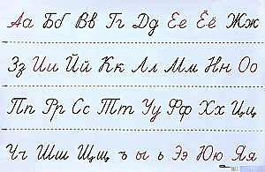 Poster - Letter Ribbon. Visual Aid for Primary School
