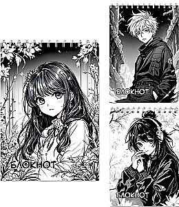 Notebook - Anime, A6, 40 sheets, grid, assorted