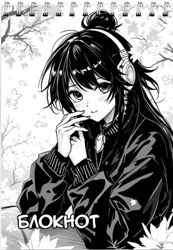Notebook - Anime, A6, 40 sheets, grid, assorted