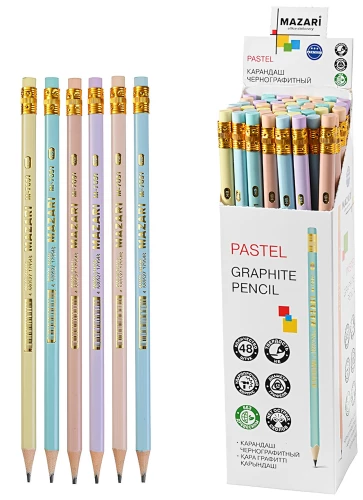 Zīmulis melnā grafīta - Pastel, dažādībā