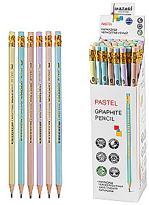 Graphite Pencil - Pastel, assorted