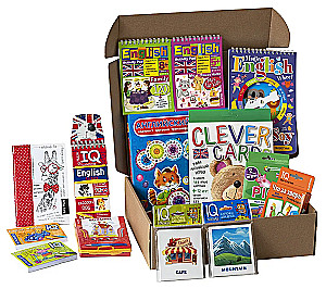Paket. Großes Set von IQ-Spielen zum Englischlernen. Stufe 2