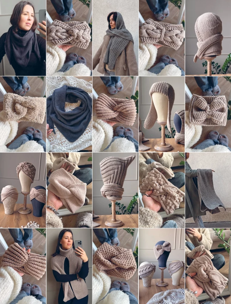 Knitting Master. 5000 Accessories: Hats, Hoods, Cowls, Mittens, Gloves, Socks. A Constructor Book for Trendy Models for a Stylish Winter Look
