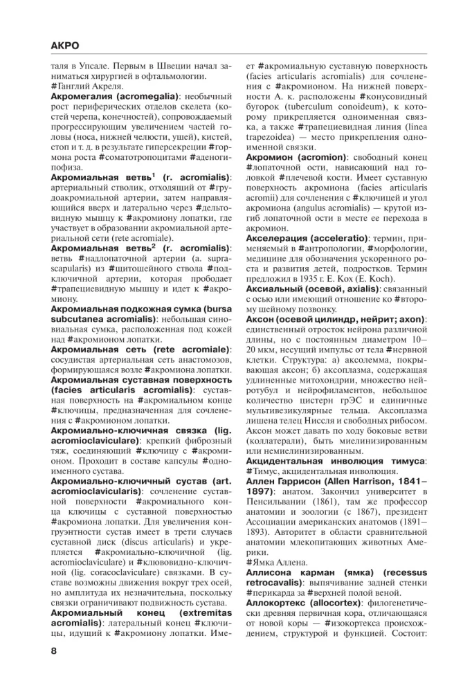Human Anatomy. Terminological Dictionary