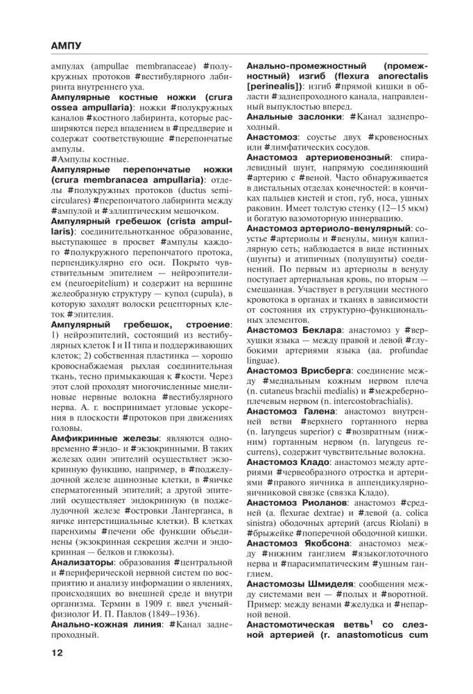 Human Anatomy. Terminological Dictionary