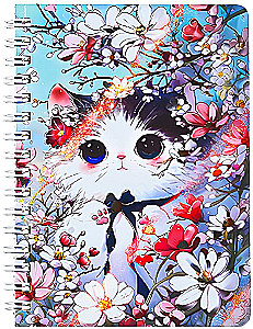 Notebook - Kittens, 60 sheets, grid, assorted