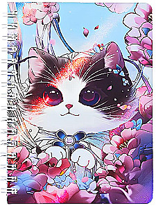 Notebook - Kittens, 60 sheets, grid, assorted