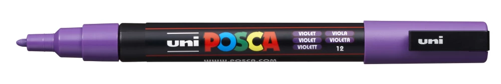 Akrüülmarker Uni Posca PC-3M 12, lilla