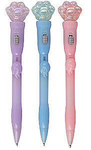 Kugelgeschoss - Pfote, blau, mit Beleuchtung, in assortment