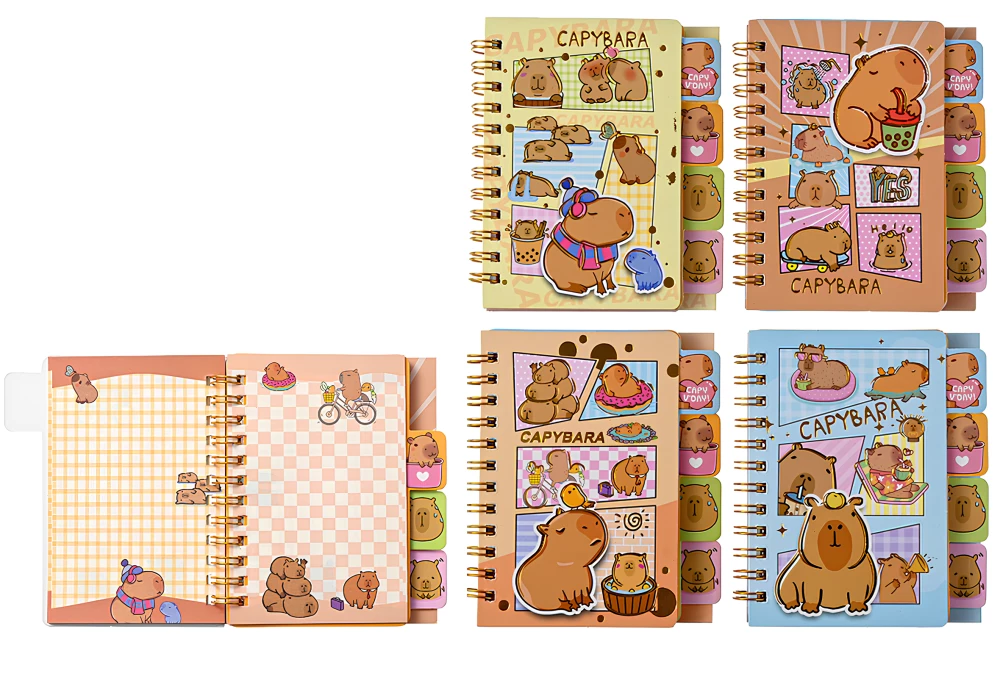 Notebook - Capybara, 68 sheets, assortment