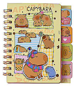 Notebook - Capybara, 68 sheets, assortment