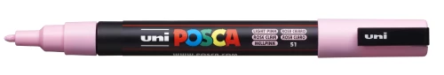 Akrüülmarker Uni Posca PC-3M 51, helesinine roosa
