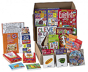 Paket. Großes Set von IQ-Spielen zum Erlernen der englischen Sprache. Niveau 3
