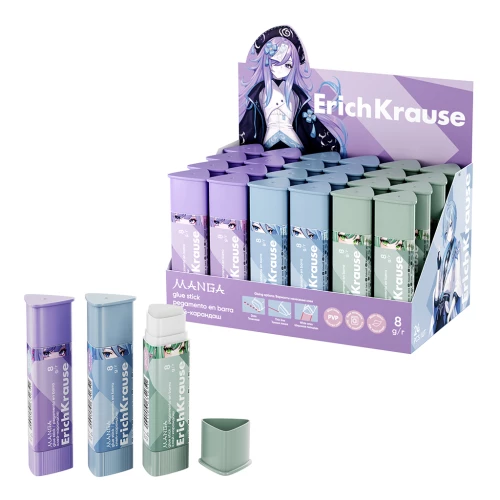 Klejs-zīmulis ErichKrause Prism Manga, 8g, assorti