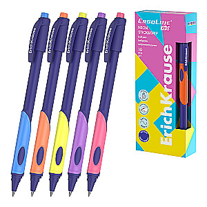 Ballpoint pen - ErgoLine® Kids for left-handed Stick&Grip Neon, in assortment