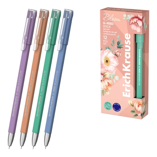 Gela pildspalva - G-Reed Stick Pastel Bloom 0.38, tintes krāsa zila, sortimentā