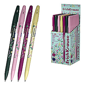 Ballpoint Pen - R-301 Stick Floral Soul 0.7, ink color blue, assorted