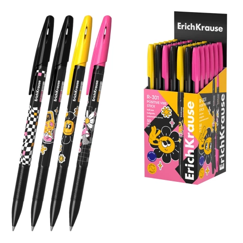 Kugļpene - R-301 Stick Positive Vibe 0.7, tintes krāsa zila, sortimentā