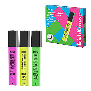 Pencils - Neon for mechanical pencils 0.5 mm, HB, assorted