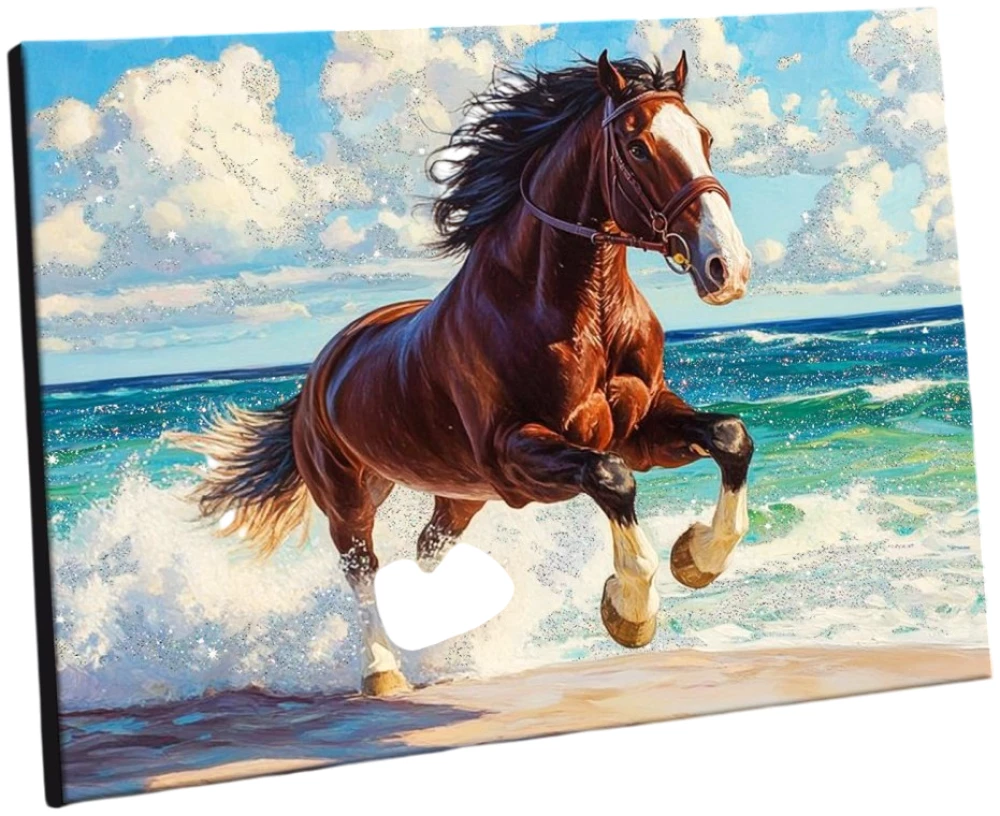 Skaičiavimo paveikslėlis su kristalais 40x50 cm - Laisvės vėjas