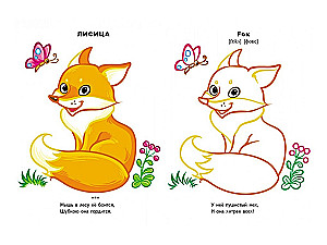 Forest Animals. Look and Color + English Words