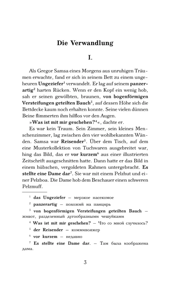 Pārvērtība = Die Verwandlung