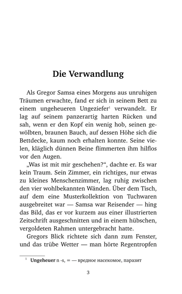 Przemiana = Die Verwandlung. Poziom 4