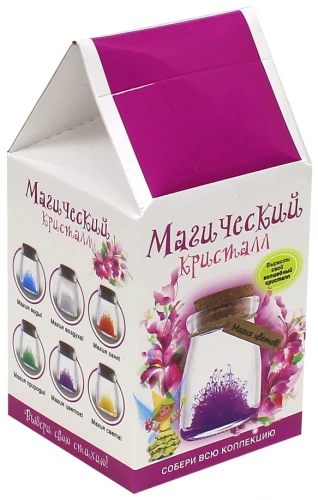 Kristālu audzēšanas komplekts. Burvju kristāls. Krāsu burvība. Violetais