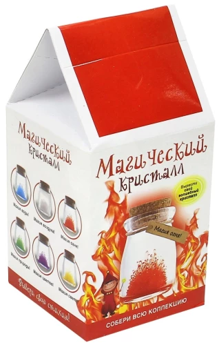 Kristālu audzēšanas komplekts. Burvju kristāls. Uguns maģija. Sarkans