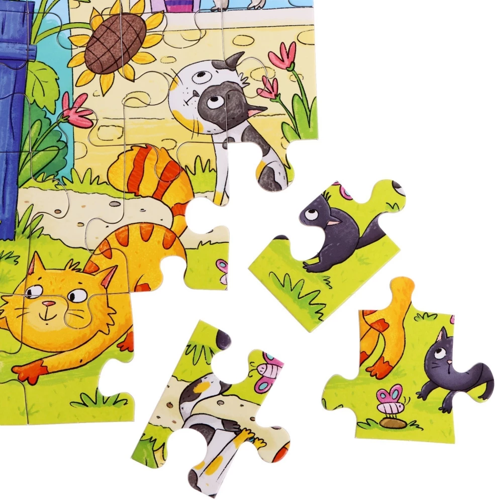 Puzzle dla maluchów - 48: Psotne kocięta