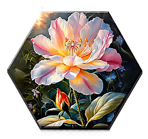 Number Painting - Hexagon. Gentle Flower