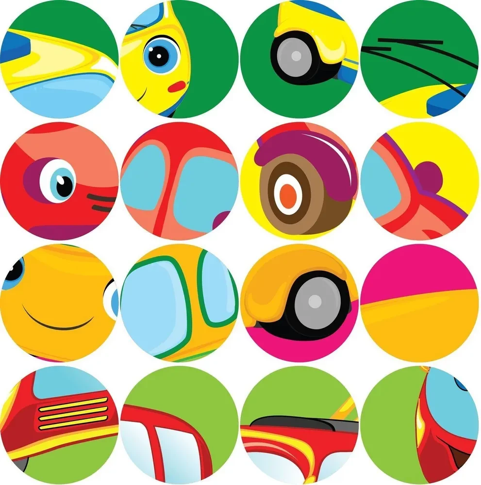 Stickers for Toddlers. Transport