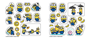 Coloring Stickers. Minions. Friends Forever